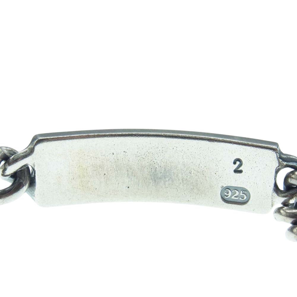 RRL ダブルアールエル MARRJWL0K320011040 USA製 RRL SEALS ICON ハンドメイド スターリングシルバー ID ブレスレット シルバー925 シルバー系【中古】