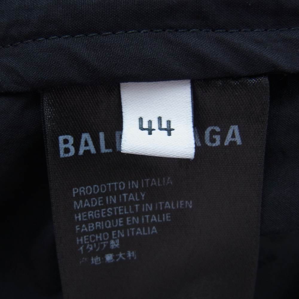 BALENCIAGA バレンシアガ 19SS 571434 TEM21 Zip Up Jacket オールオーバーロゴ トラックジャケット ブラック系 ホワイト系 44【中古】