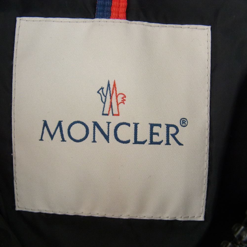 MONCLER モンクレール 17AW C20914033805 MONTGENEVRE モンジュネーブル フード付き ダウンジャケット ブラック系 1【中古】