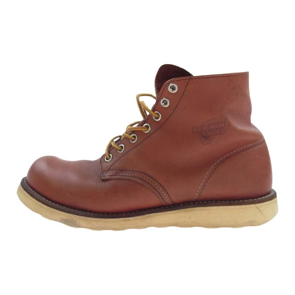 RED WING レッドウィング 8166 CLASSIC ROUND クラシック ラウンドトゥ ワーク ブーツ  オレンジブラウン系 8D【中古】