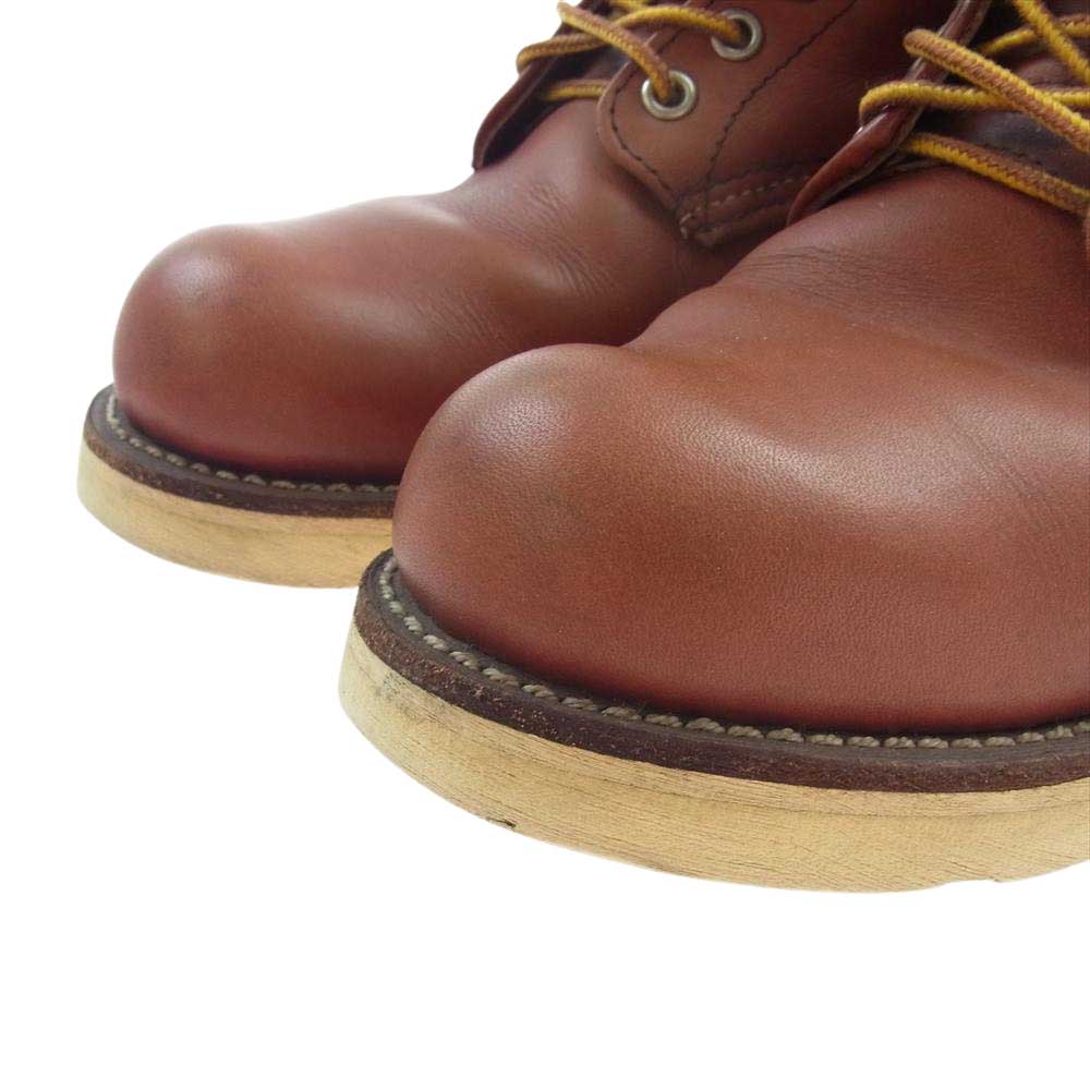 RED WING レッドウィング 8166 CLASSIC ROUND クラシック ラウンドトゥ ワーク ブーツ  オレンジブラウン系 8D【中古】
