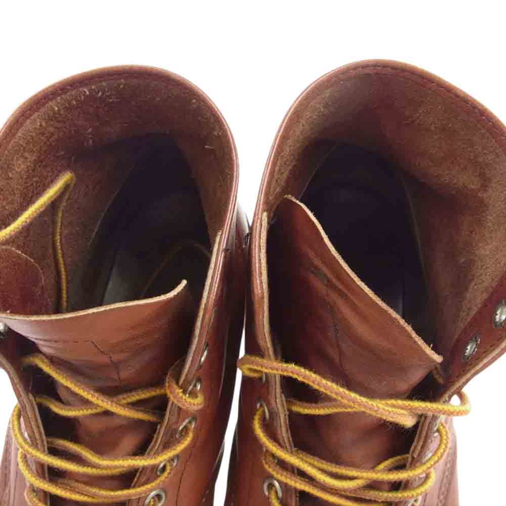 RED WING レッドウィング 8166 CLASSIC ROUND クラシック ラウンドトゥ ワーク ブーツ  オレンジブラウン系 8D【中古】