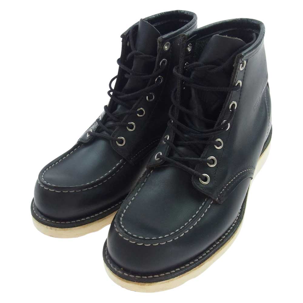 RED WING レッドウィング 8130 IRISH SETTER Moc toe アイリッシュセッター モックトゥ ワーク ブーツ ブラック系 US7.5【中古】