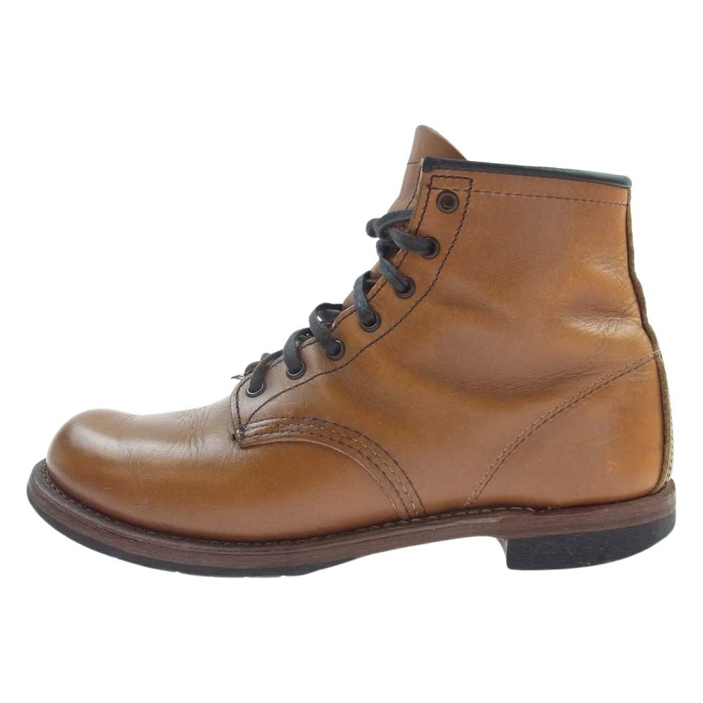 RED WING レッドウィング 9013 BECKMAN ROUND BOOTS ベックマン プレーントゥ ブーツ ブラウン系 25.5cm（USA 7.5インチ）【中古】