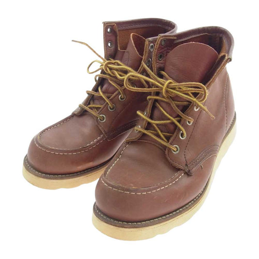 RED WING レッドウィング 875 USA製 90s 90年製 四角犬タグ WORK BOOTS  ワーク ブーツ ブラウン系 7.5D【中古】