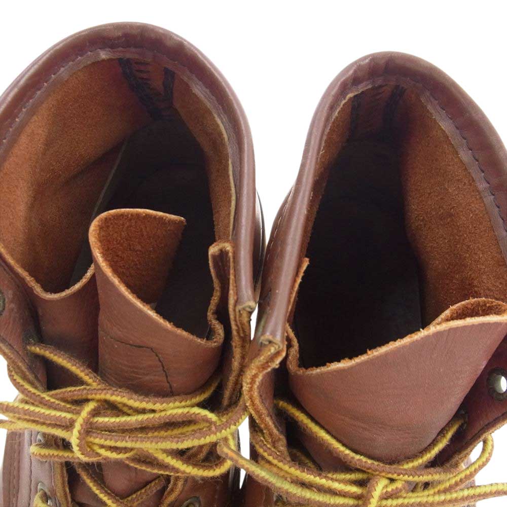 RED WING レッドウィング 875 USA製 90s 90年製 四角犬タグ WORK BOOTS  ワーク ブーツ ブラウン系 7.5D【中古】