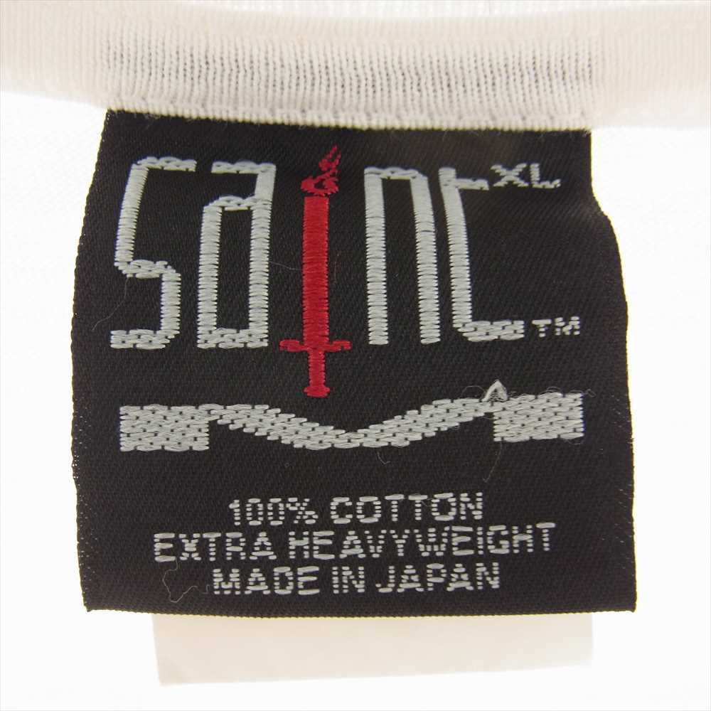 SAINT MICHAEL セントマイケル 21SS SM-S21-0000-001 SS TEE door ドアモチーフ シャツ 半袖 プリント Tシャツ オフホワイト系 XL【中古】