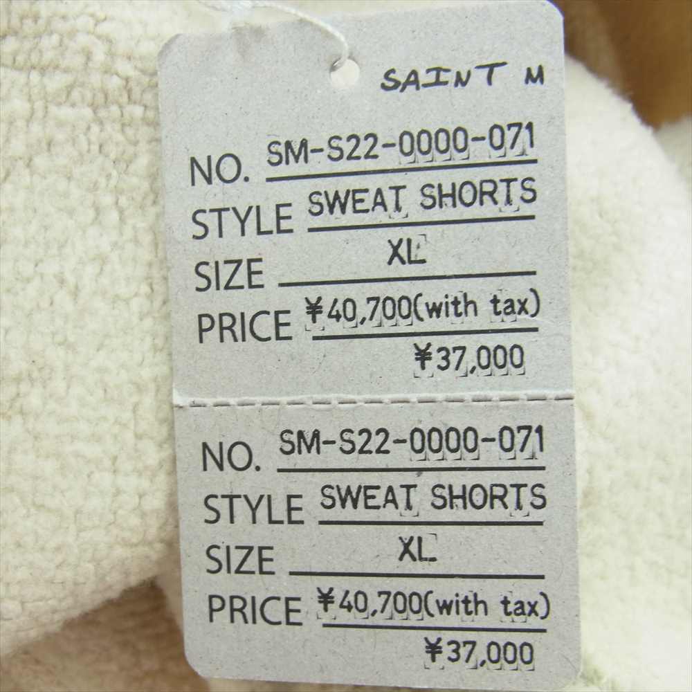 SAINT MICHAEL セントマイケル 22SS SM-S22-0000-071 × Vlone ヴィーロン Sweat Shorts スウェット ショーツ ハーフ パンツ  ベージュ系 XL【中古】