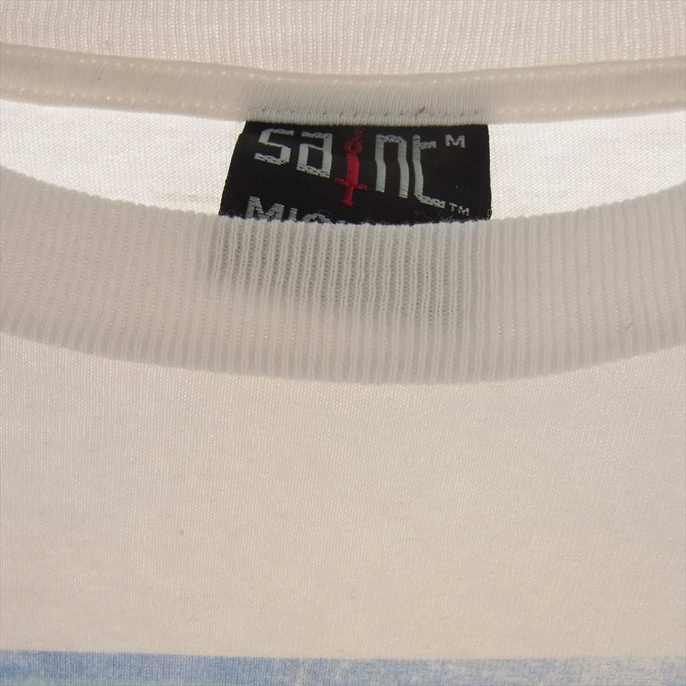 SAINT MICHAEL セントマイケル 20AW SM-A20-0000-003 JESUS CHRIST SHORT SLEEVE TEE キリスト ショート スリーブ Tシャツ プリント 半袖 オフホワイト系 M【中古】