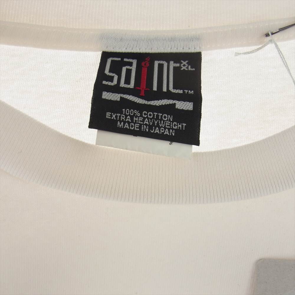 SAINT MICHAEL セントマイケル 23AW SM-A23-0000-C19 × KOSUKE KAWAMURA KK LS TEE COMPLICATED コンプリケイテッド ロングスリーブ 長袖 Tシャツ ロンT ホワイト系 XXL【中古】