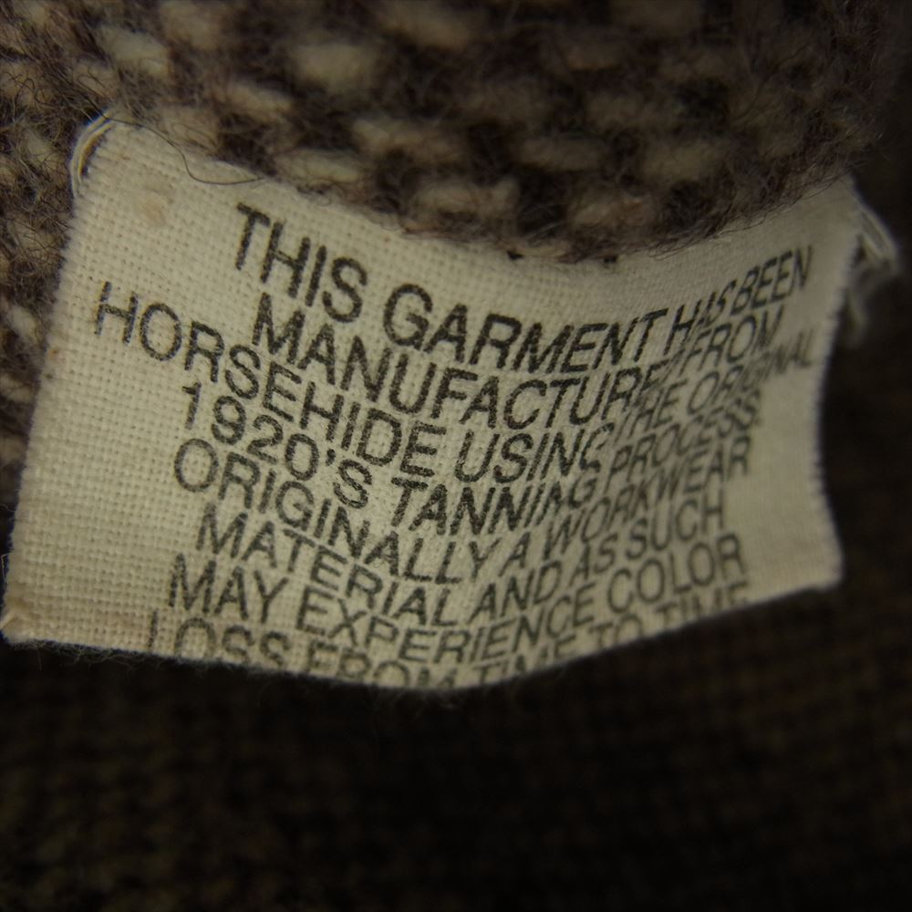 AERO LEATHER エアロレザー ハイウェイマン ホースハイド レザー ライダース ジャケット ブラウン系 34【中古】