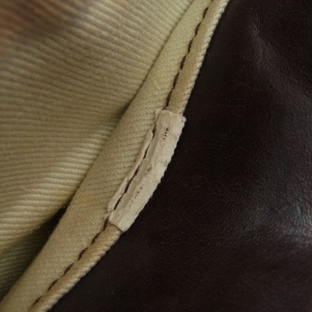 AERO LEATHER エアロレザー ハイウェイマン ホースハイド レザー ライダース ジャケット ブラウン系 34【中古】