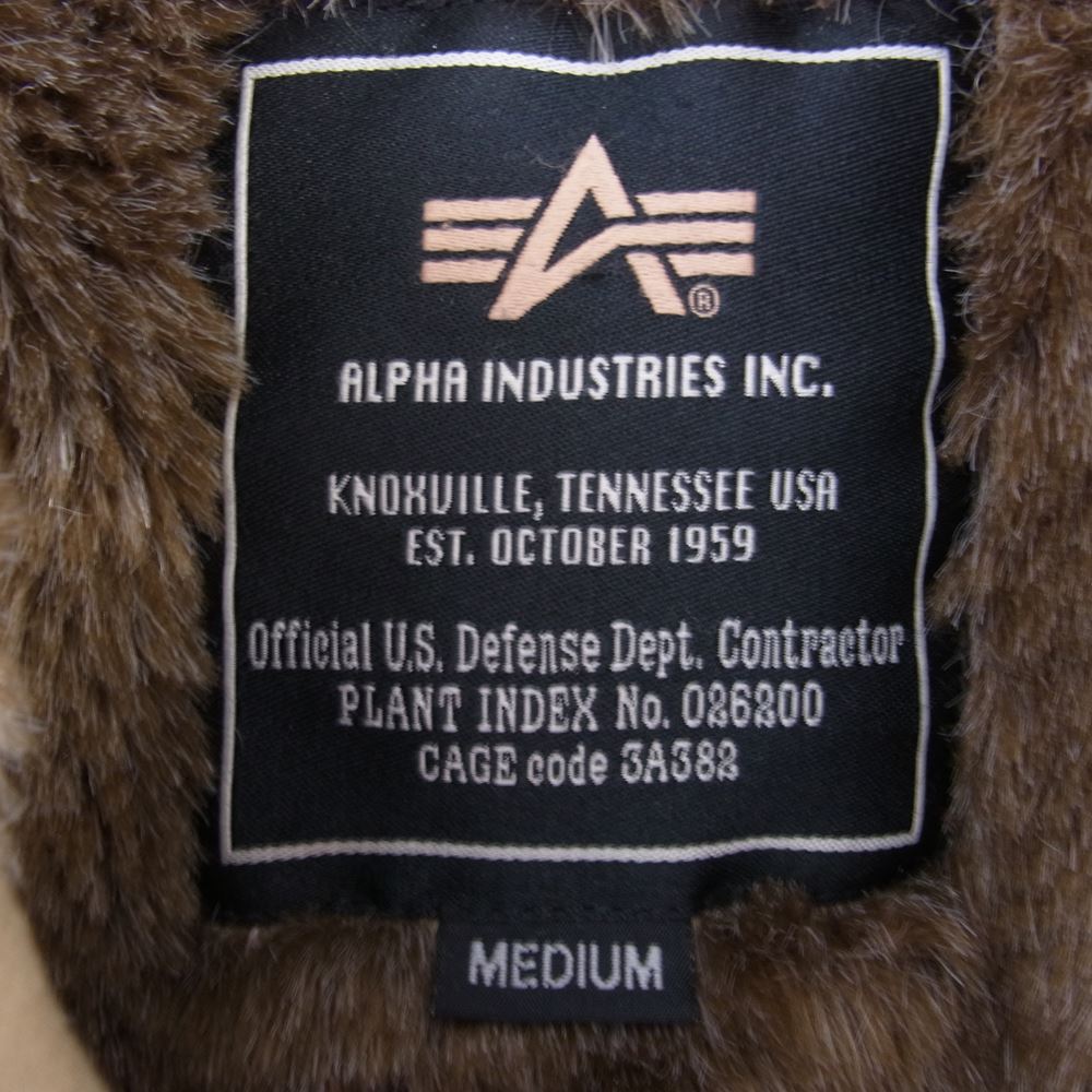 ALPHA アルファ TYPE N-1 DECK JACKET デッキ ジャケット ベージュ ベージュ系 M【中古】