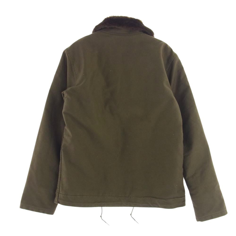 ALPHA アルファ TYPE N-1 DECK JACKET デッキ ジャケット オリーブ カーキ系 M【中古】