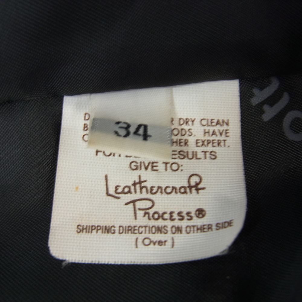 schott ショット 641 スタンドカラー レザー シングル ライダース ジャケット ブラック系 34【中古】