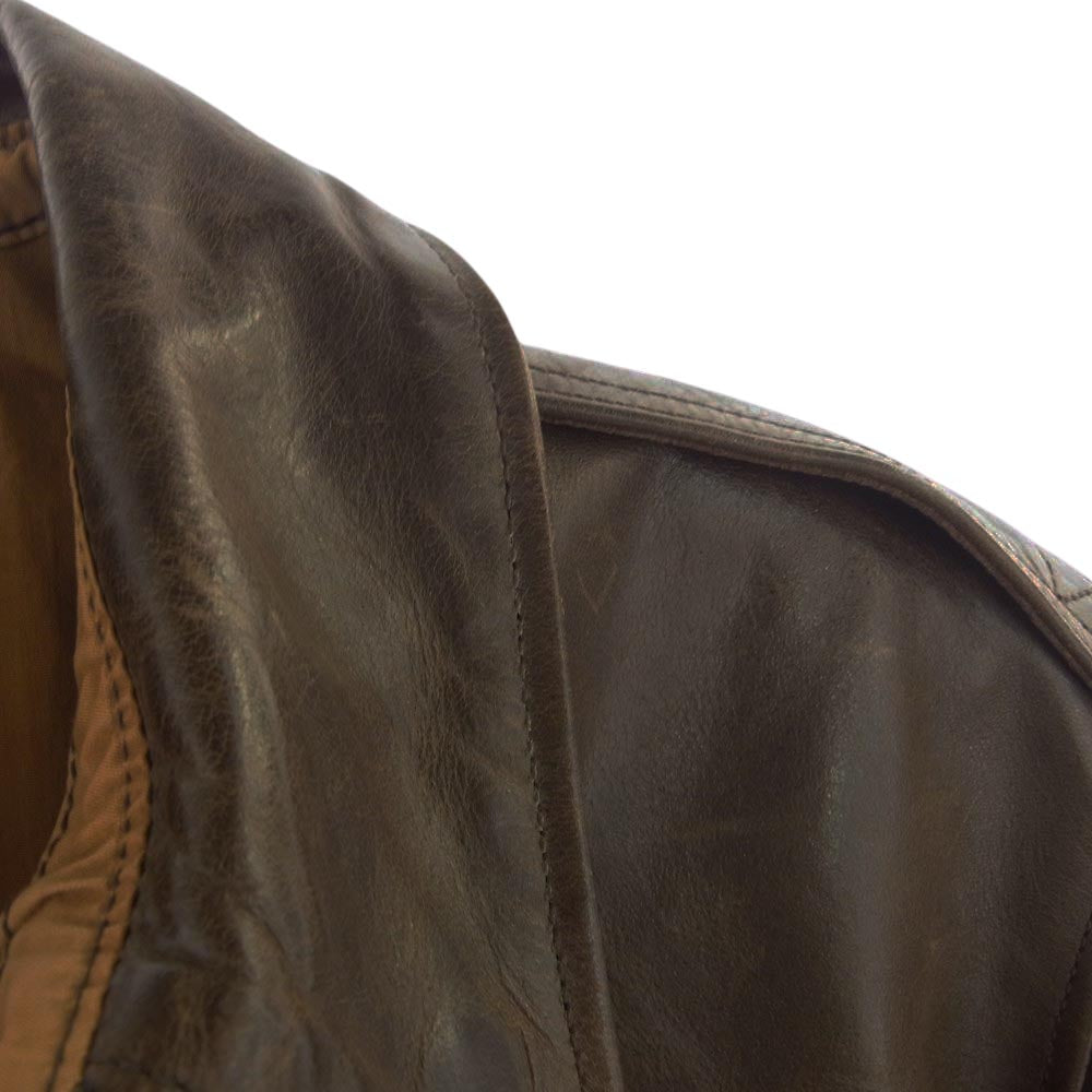 Pherrow's フェローズ TYPE A-2 ホースハイド フライト ジャケット ブラウン系 40【中古】
