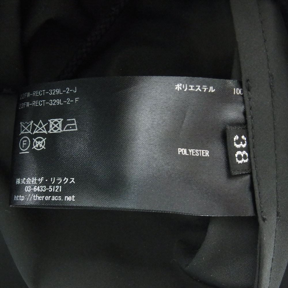 THE RERACS ザリラクス 22AW 22FW-RECT-329L-2-J ロング モッズコート ブラック系 38【極上美品】【中古】