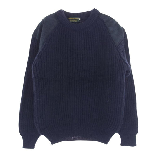 ウォーレン スコット 英国製 コマンドニット セーター ネイビー系 M【中古】