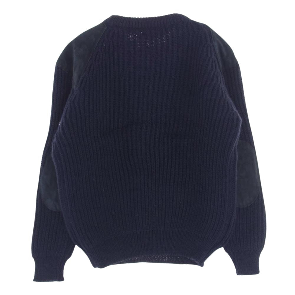 ウォーレン スコット 英国製 コマンドニット セーター ネイビー系 M【中古】