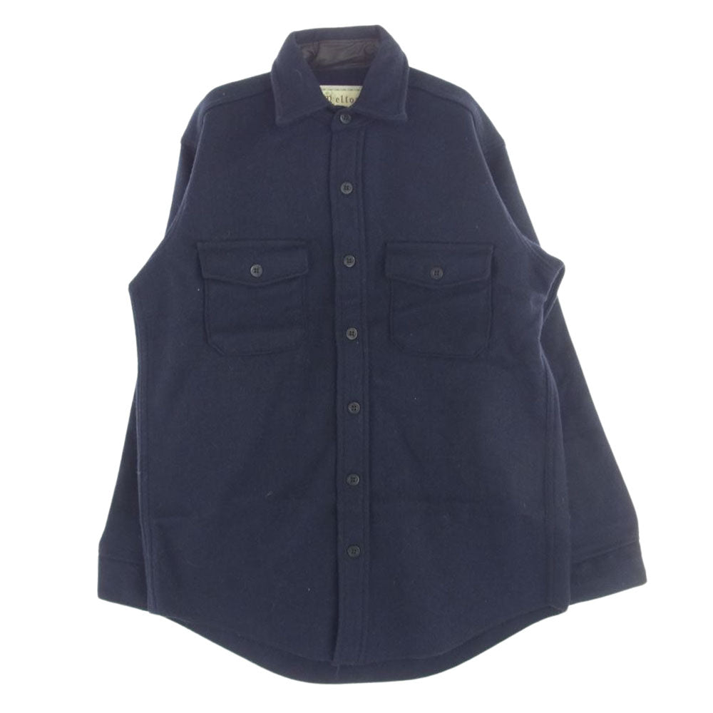 メルトン USA製 CPO ジャケット シャツ ネイビー系 M【中古】