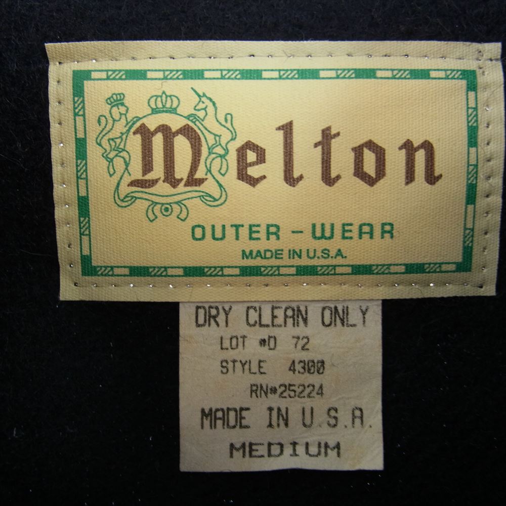 メルトン USA製 CPO ジャケット シャツ ネイビー系 M【中古】