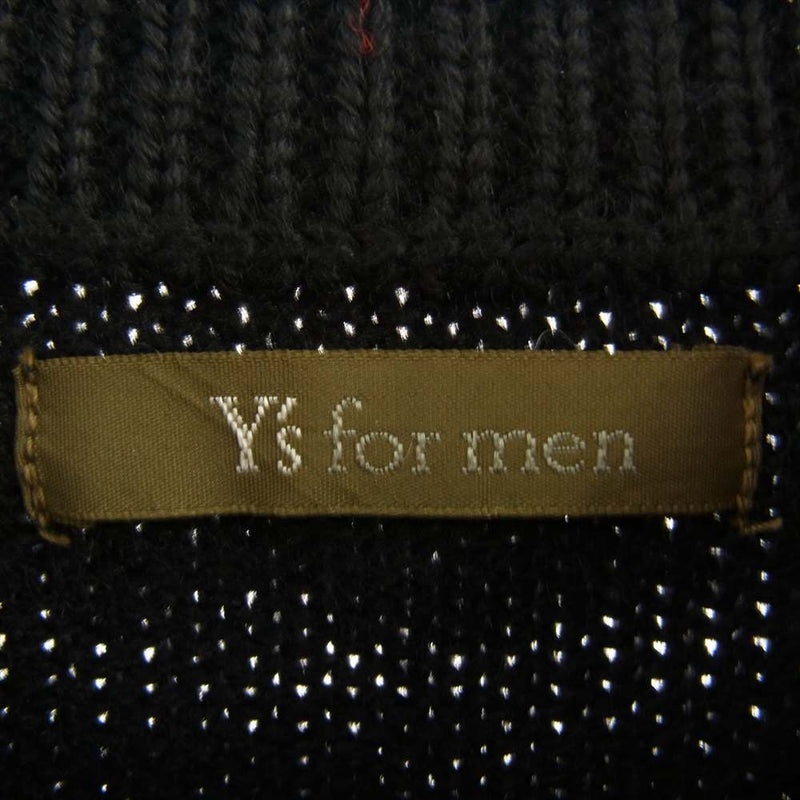 Y's Yohji Yamamoto ワイズ ヨウジヤマモト ノルディック柄 ニット セーター ブラック系【中古】