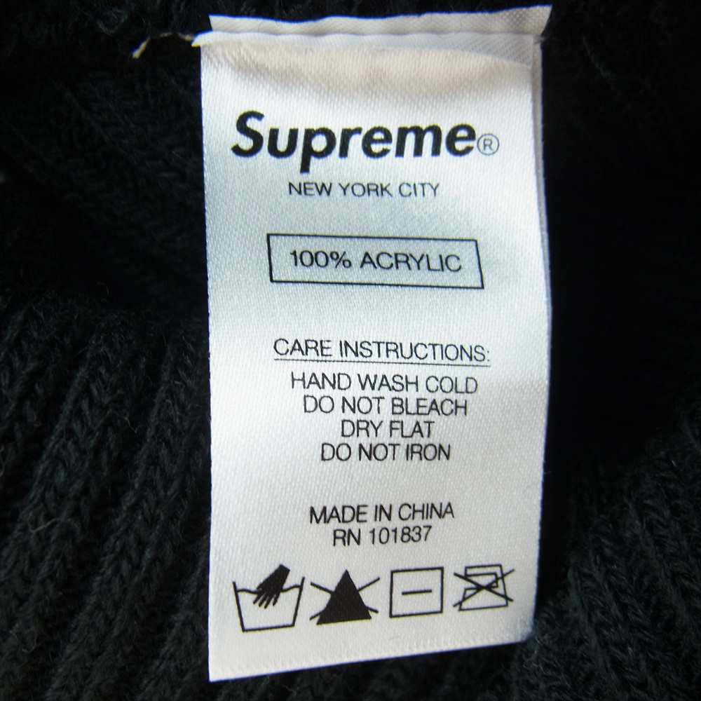 Supreme シュプリーム 20AW Wide Rib Beanie ワイド リブ ビーニー ニット帽 ブラック系【中古】