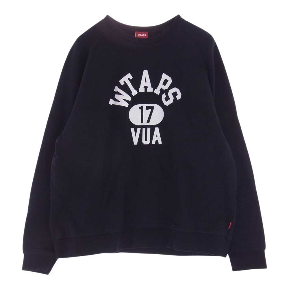 WTAPS ダブルタップス SCREEN WTAPS 17 VUA プリント スウェット ブラック系 XL【中古】