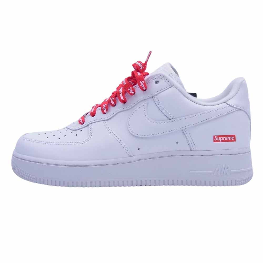Supreme シュプリーム CU9255-100 × NIKE ナイキ AIR FORCE 1 エアフォース スニーカー  ホワイト系 26cm【極上美品】【中古】