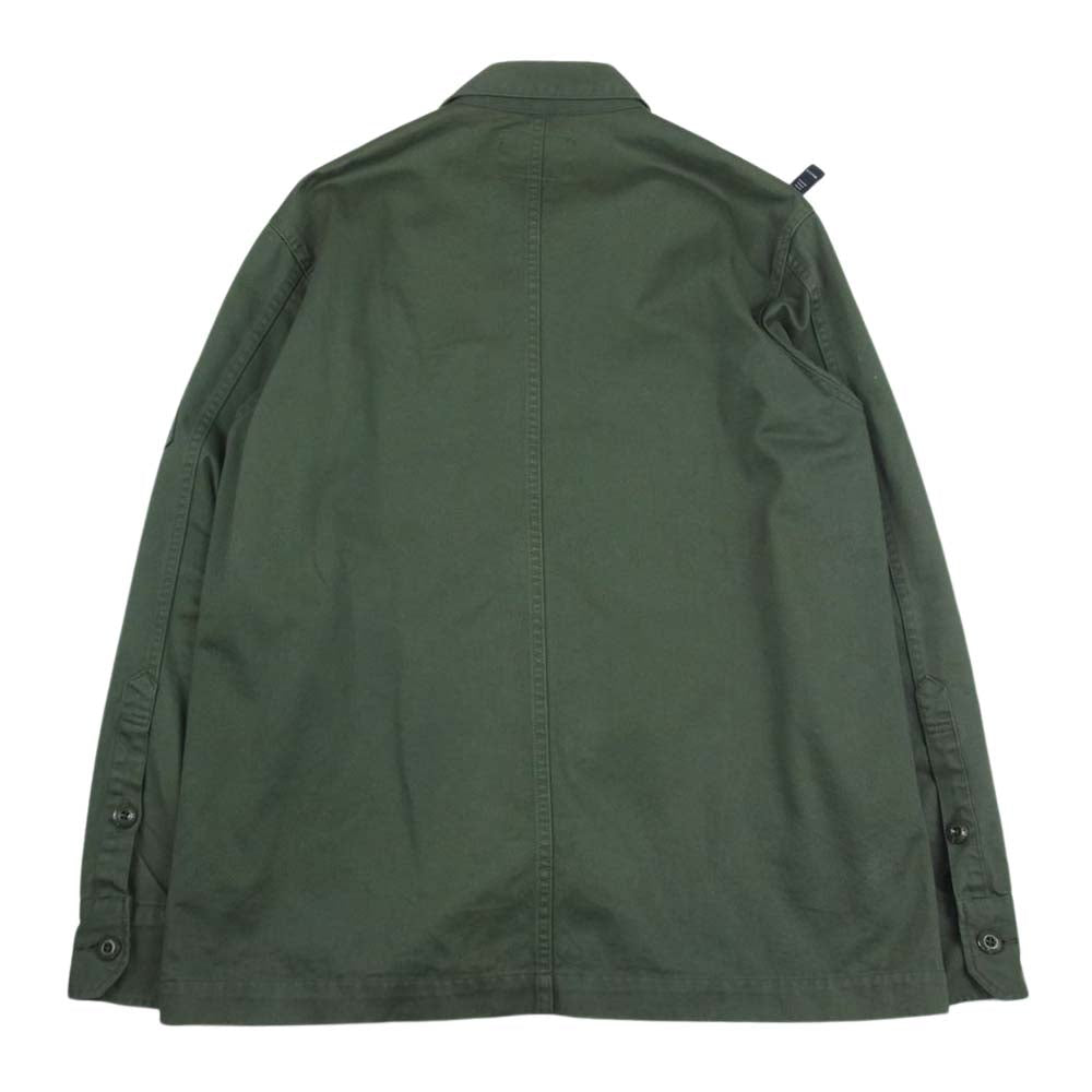 WTAPS ダブルタップス 17AW 172WVDT-SHM01 BUDS LS 01 / SHIRT. COTTON. TWILL. コットン ツイル ミリタリー シャツ カーキ系 01【中古】