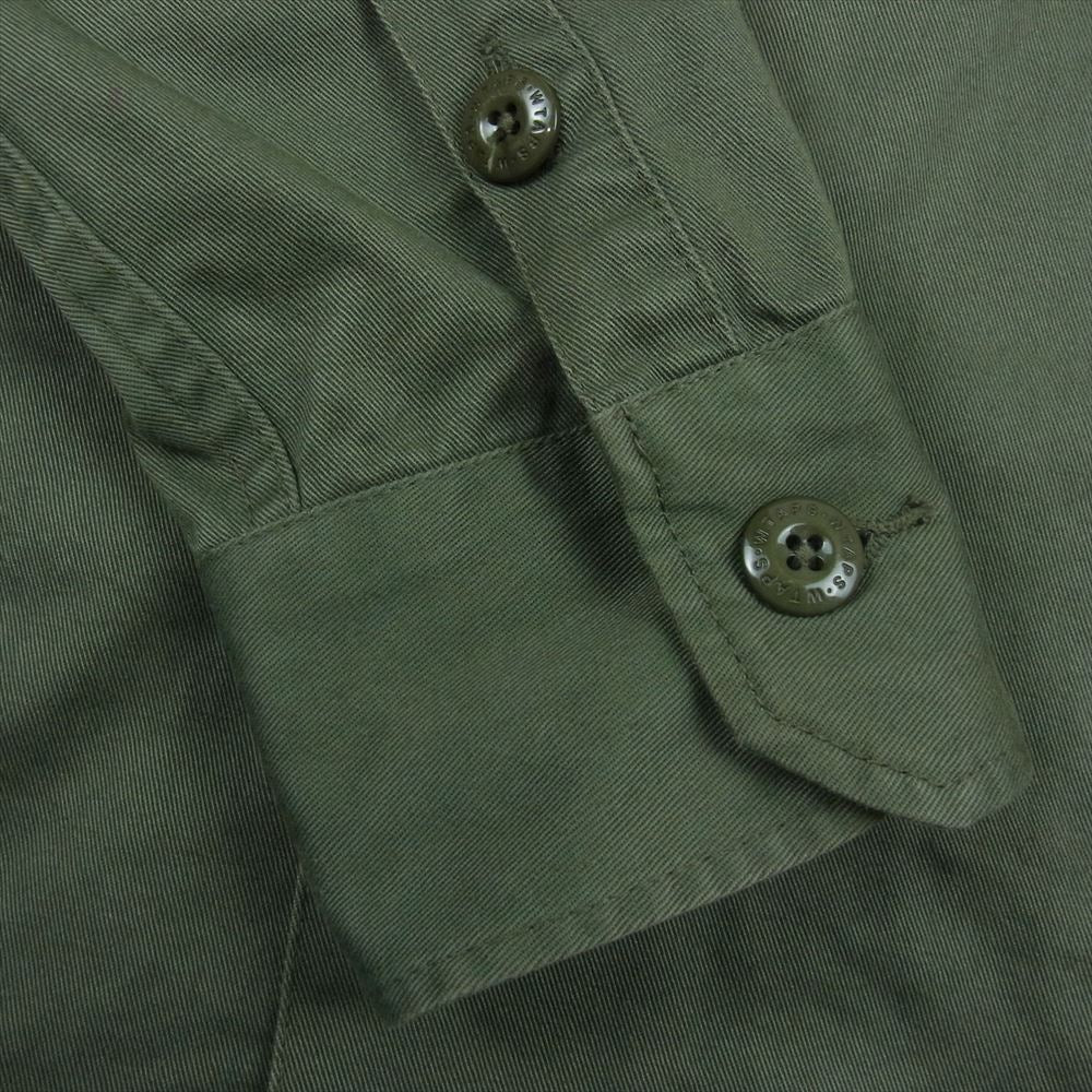 WTAPS ダブルタップス 17AW 172WVDT-SHM01 BUDS LS 01 / SHIRT. COTTON. TWILL. コットン ツイル ミリタリー シャツ カーキ系 01【中古】