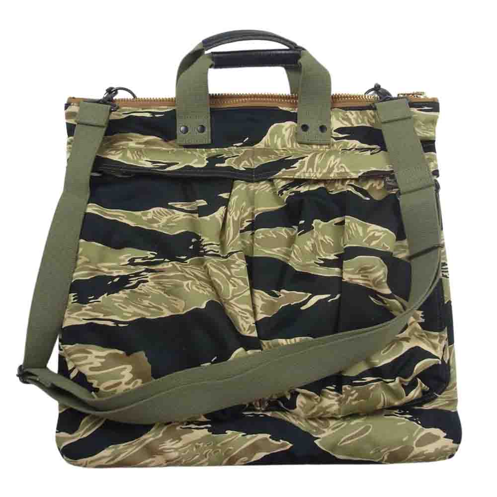 Buzz Rickson's バズリクソンズ BR02717 GOLD TIGER HELMET BAG ゴールドタイガー カモ柄 ヘルメット ショルダー バッグ カーキ系【中古】