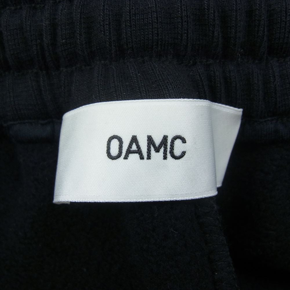 オーエーエムシー 22AW 22A28OAJ27 ウエストドローストリング ロゴパッチ スウェットパンツ ブラック系 M【中古】