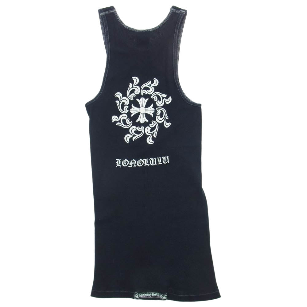 CHROME HEARTS クロムハーツ（原本無） ホノルルプリント ホースシュー タンクトップ ブラック ブラック系 M【中古】