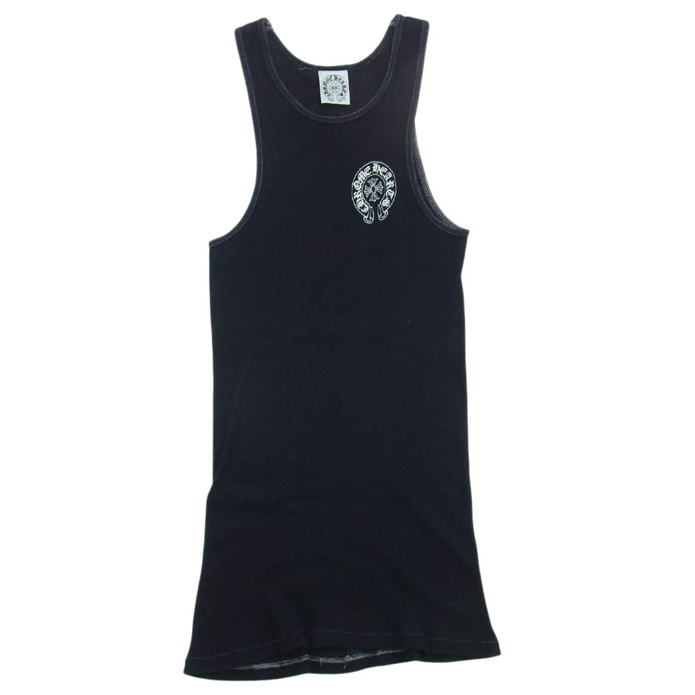 CHROME HEARTS クロムハーツ（原本無） ホノルルプリント ホースシュー タンクトップ ブラック ブラック系 M【中古】