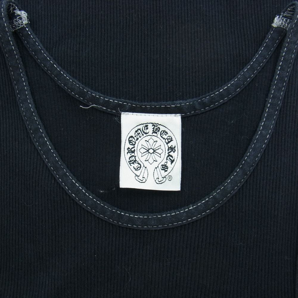 CHROME HEARTS クロムハーツ（原本無） ホノルルプリント ホースシュー タンクトップ ブラック ブラック系 M【中古】