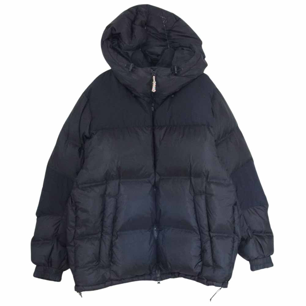 THE NORTH FACE ノースフェイス ND92162 WS Nuptse Hoodie ウィンドストッパー ヌプシ フーディー ダウン ジャケット ブラック系 L【中古】