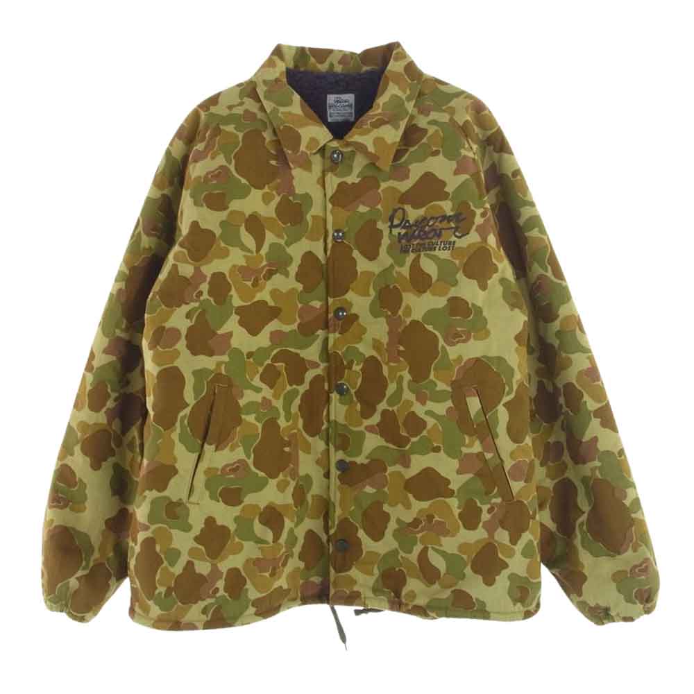 Psicom サイコム DUCKHUNTER CAMO COACH JACKET ダックハンターカモ コーチ ジャケット カーキ系【美品】【中古】