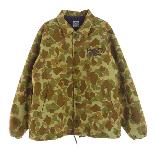 Psicom サイコム DUCKHUNTER CAMO COACH JACKET ダックハンターカモ コーチ ジャケット カーキ系【美品】【中古】
