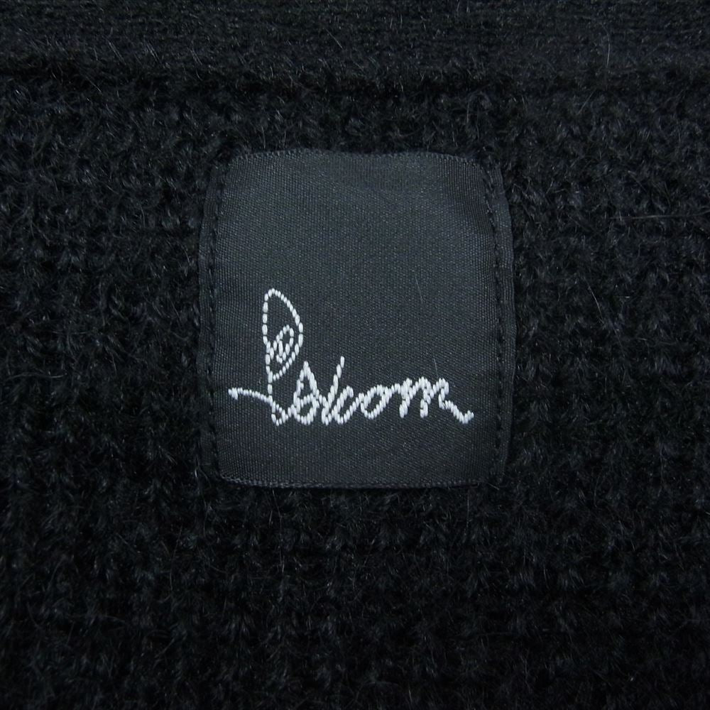 Psicom サイコム COKER モヘア モヘヤ ニット カーディガン ブラック系 L【美品】【中古】