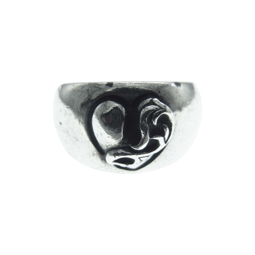 CHROME HEARTS クロムハーツ（原本無） HEART IN BAND ハートインバンドリング シルバー系 19号【中古】