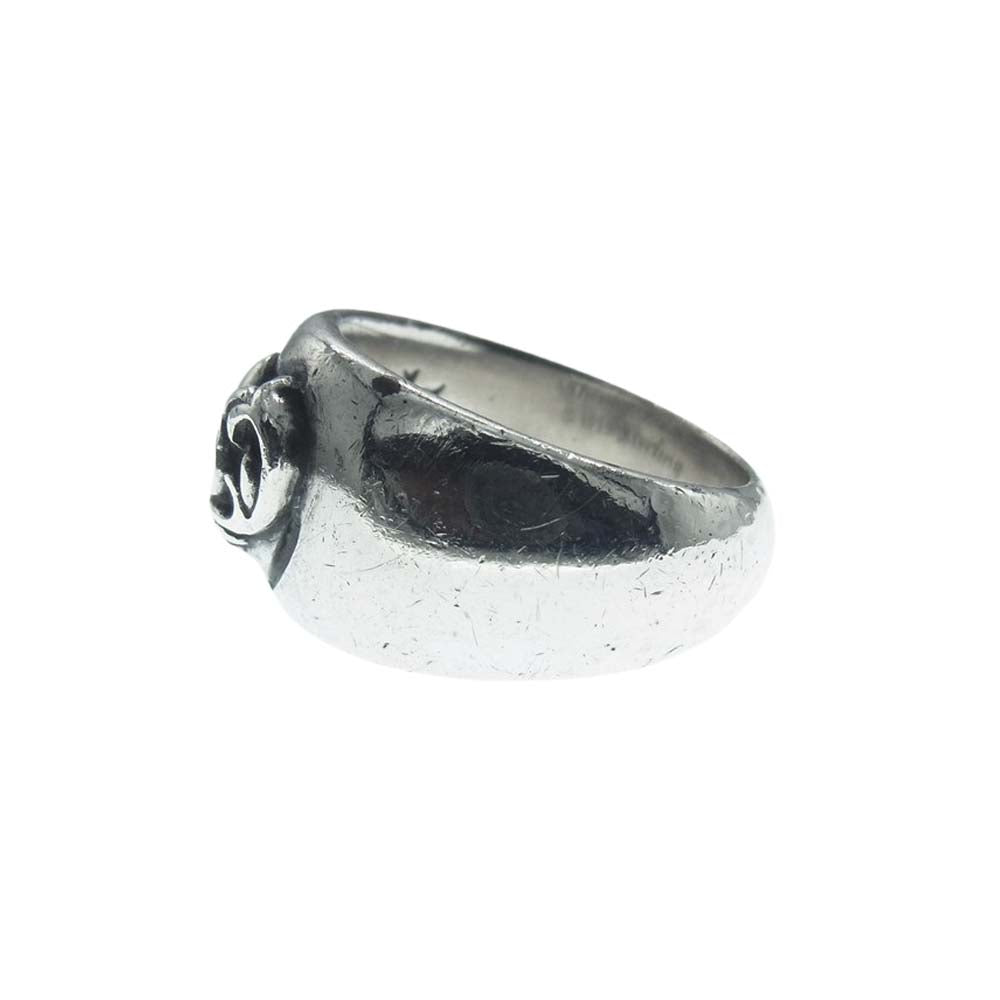 CHROME HEARTS クロムハーツ（原本無） HEART IN BAND ハートインバンドリング シルバー系 19号【中古】