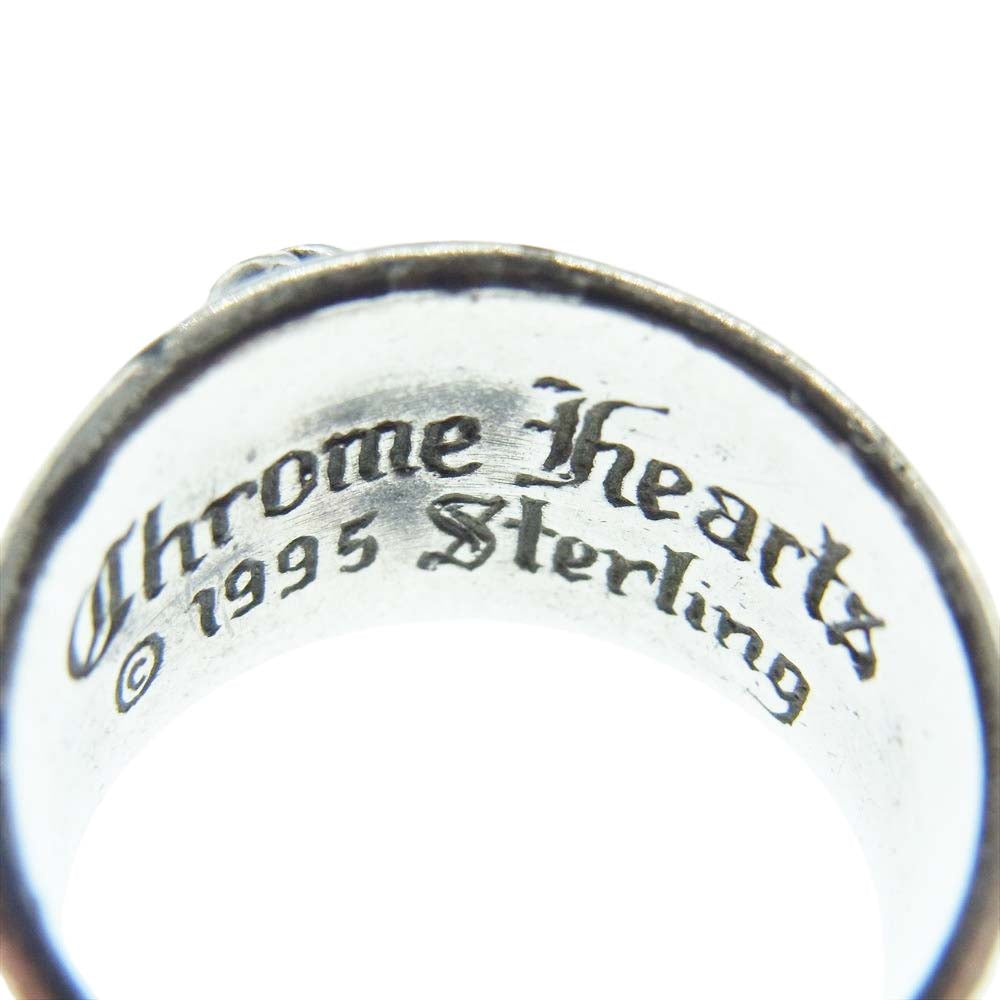 CHROME HEARTS クロムハーツ（原本無） HEART IN BAND ハートインバンドリング シルバー系 19号【中古】