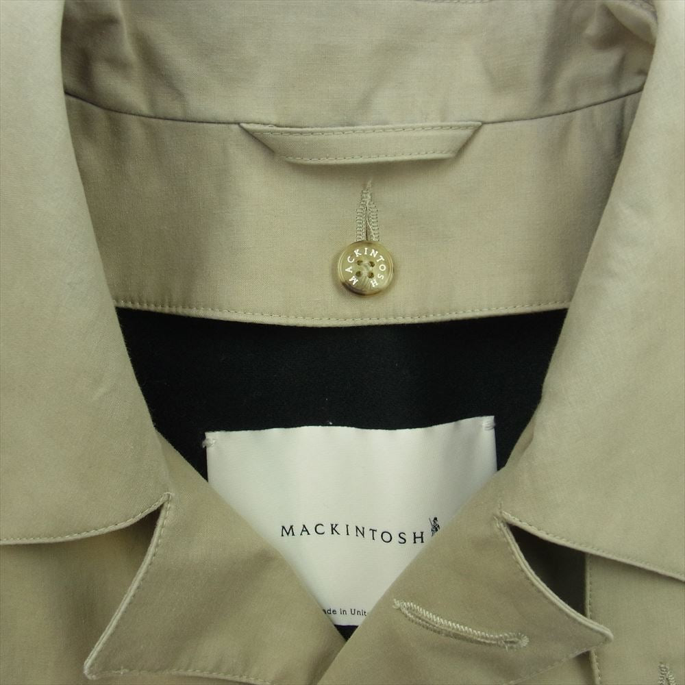Mackintosh マッキントッシュ GM-1001FD 英国製 GTS DUNKELD ダンケルド ウールライナー付き ステンカラーコート ベージュ系 34【中古】