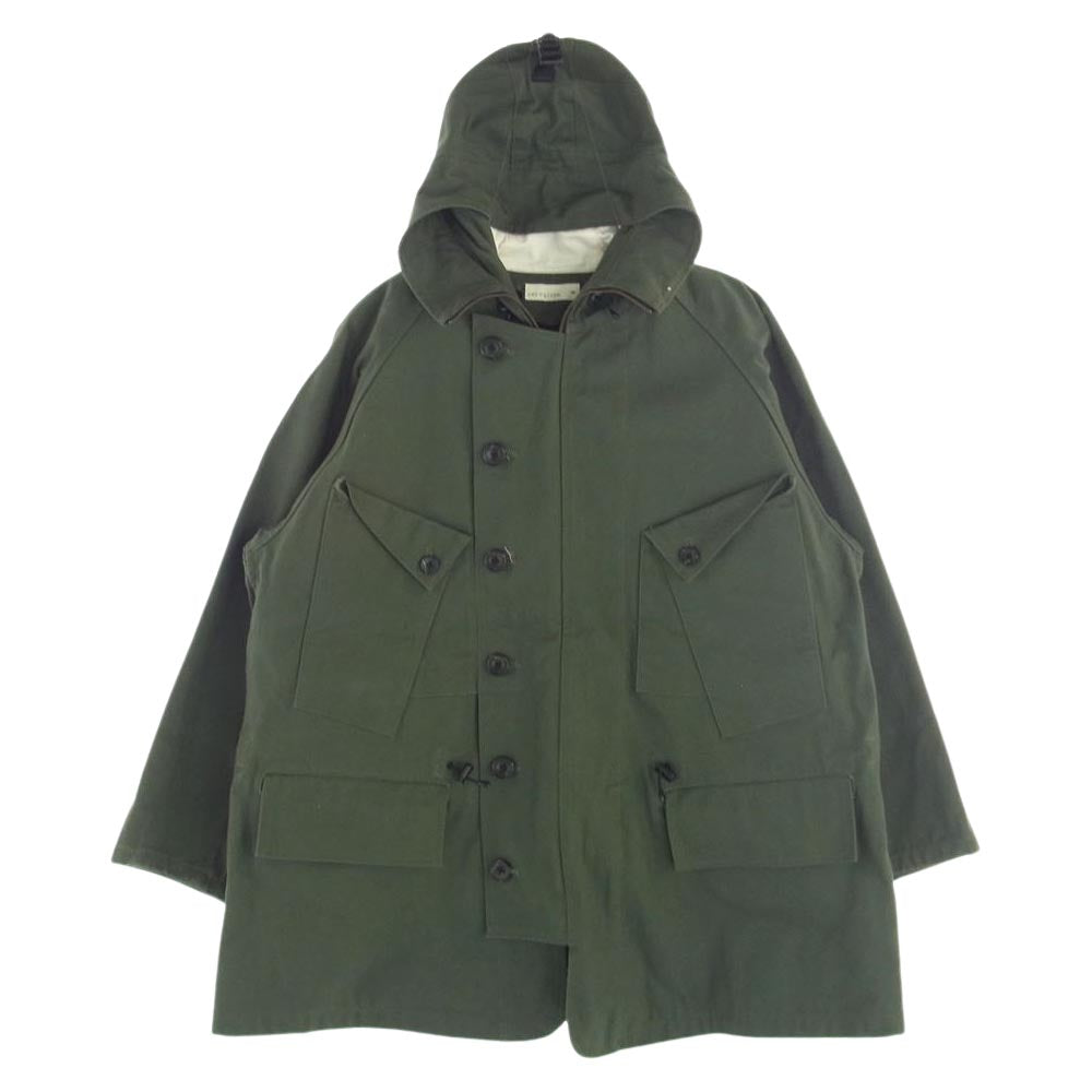 ランデヴーオーグローブ 192SP004 ライナー付き ダック モッズコート グリーン系 2【美品】【中古】