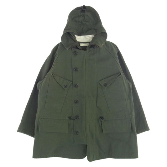 ランデヴーオーグローブ 192SP004 ライナー付き ダック モッズコート グリーン系 2【美品】【中古】