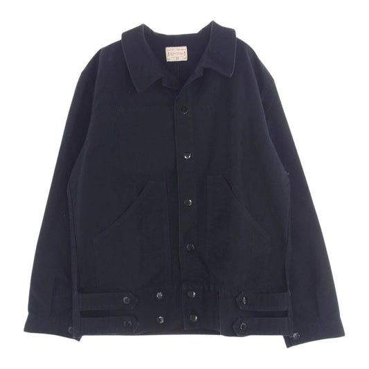 BONCOURA ボンクラ ARCH EXCLUSIVE 別注 FRENCH WORK JACKET フレンチ モールスキン ワーク ジャケット ブラック系 40【中古】