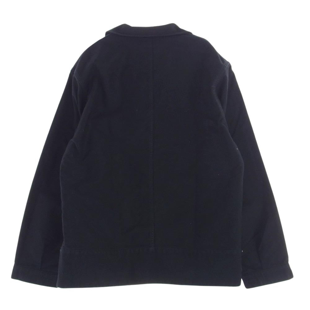 BONCOURA ボンクラ ARCH EXCLUSIVE 別注 FRENCH WORK JACKET フレンチ モールスキン ワーク ジャケット ブラック系 40【中古】