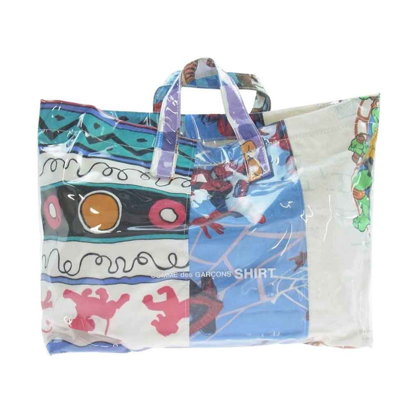 COMME des GARCONS コムデギャルソン 18AW W26611 SHIRT シャツ PVC TOTE DED SHEETS トート バッグ マルチカラー系【中古】