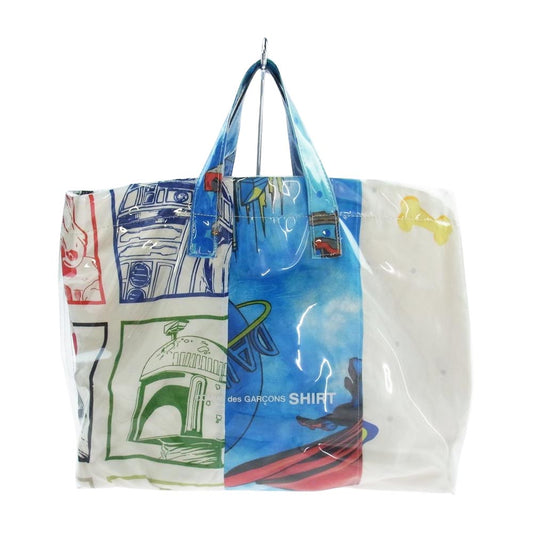 COMME des GARCONS コムデギャルソン 18AW W26611 SHIRT シャツ PVC TOTE DED SHEETS トート バッグ マルチカラー系【中古】